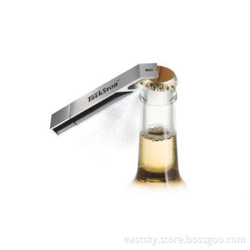 Promotional Bottle Opener Flash Drive with Bottle Opener Function and 64MB to 32GB Memory Capacity